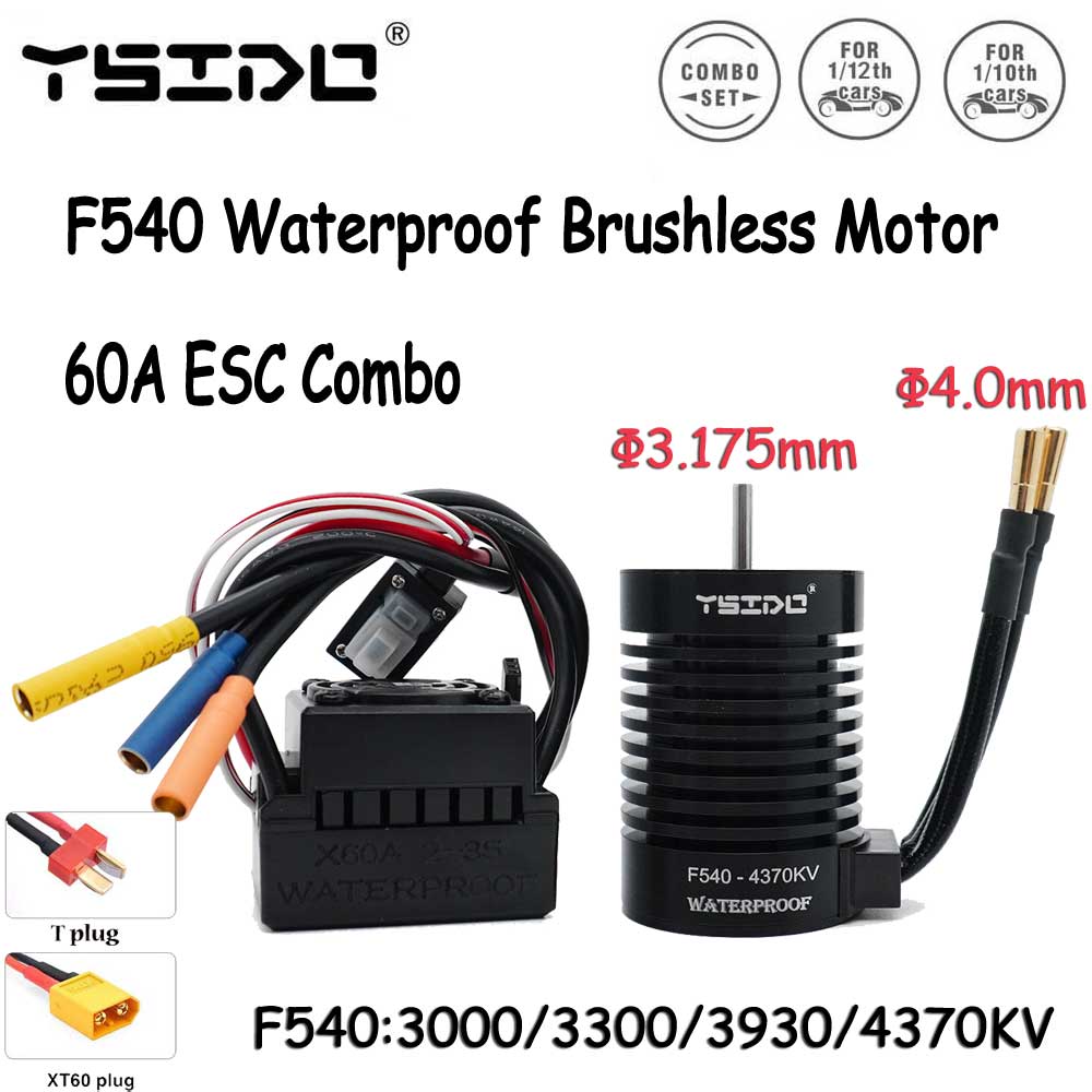 Esc Waterproof 60A - F540 Sensorless Waterproof Brushless Motor 3000/3300/3930/4370KV