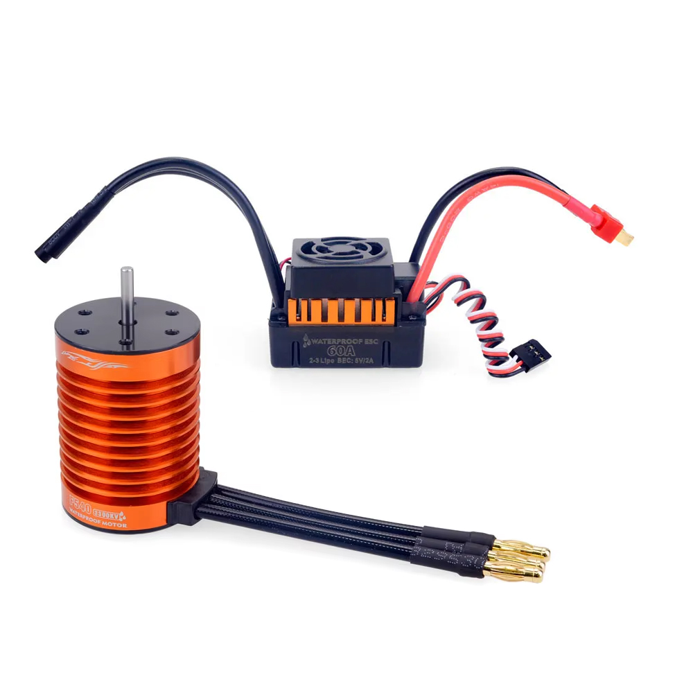 Esc Waterproof 60A - 1/10 1/12 1/14 RC Part Waterproof
