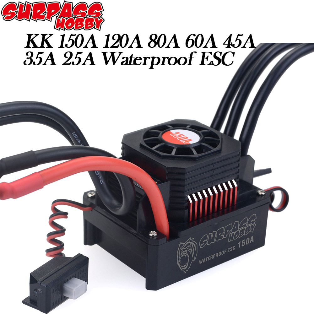 Esc Waterproof 60A - SURPASS HOBBY Waterproof Brushless ESC Speed