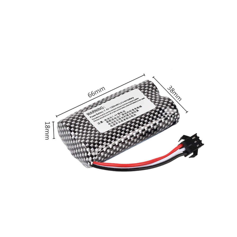 7.4V 1300mAh Li-ion Battery SM - Rc Hobby Hub review and price