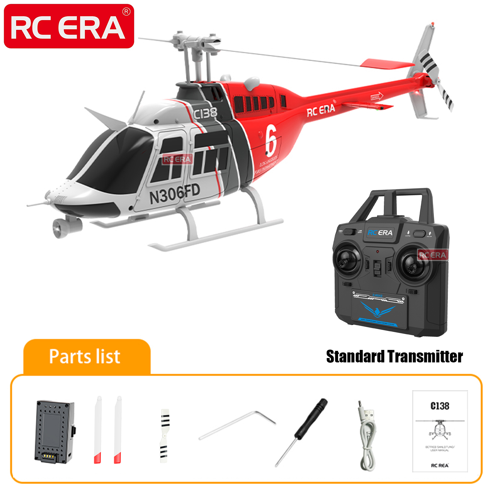 RC ERA C138 BELL 206 Jet Range - Rc Hobby Helicopter review and price