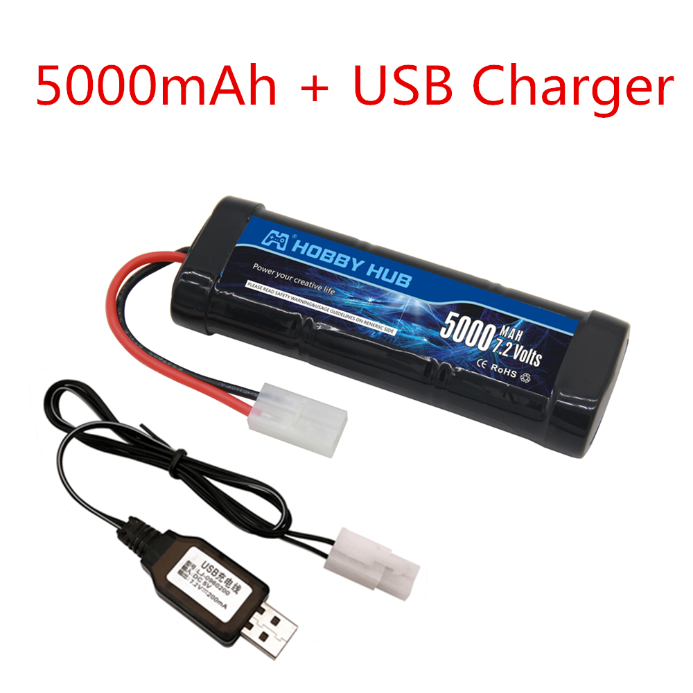 New 7.2V Battery 5000/6800mAh  - Rc Hobby Hub review and price