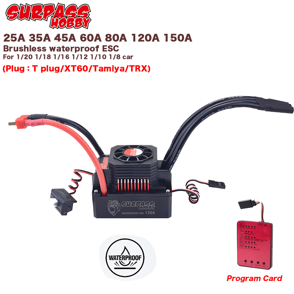SURPASS HOBBY KK 150A 120A 80A - Esc Waterproof 60A review and price