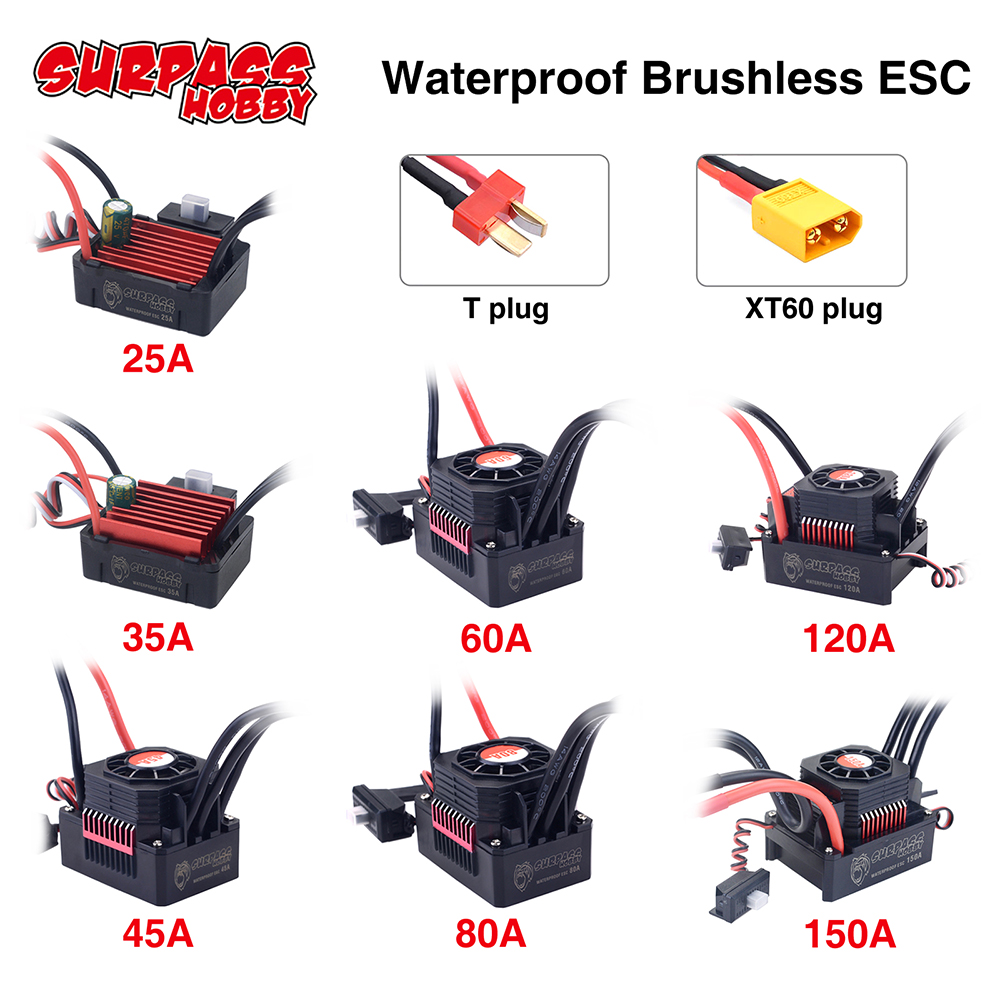 SURPASSHOBBY ESC 150A 80A 120A - Esc Waterproof 60A review and price