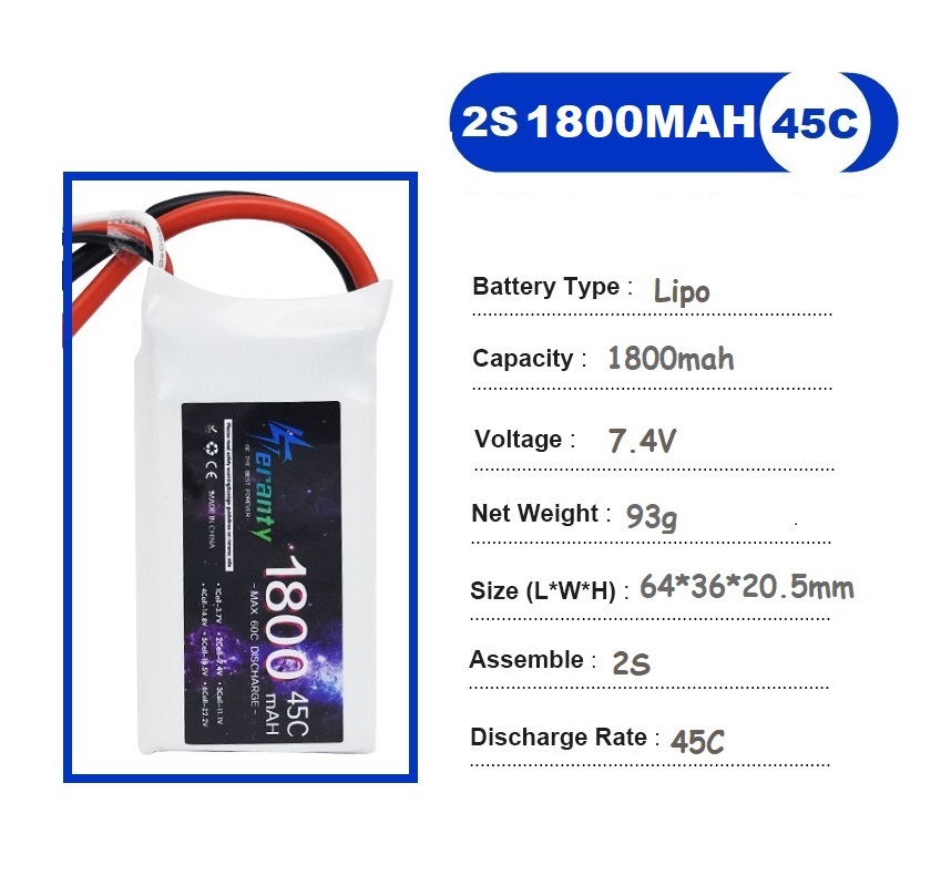 2PCS 7.4V Lipo 2S Battery 1500 - Rc Hobby Helicopter review and price