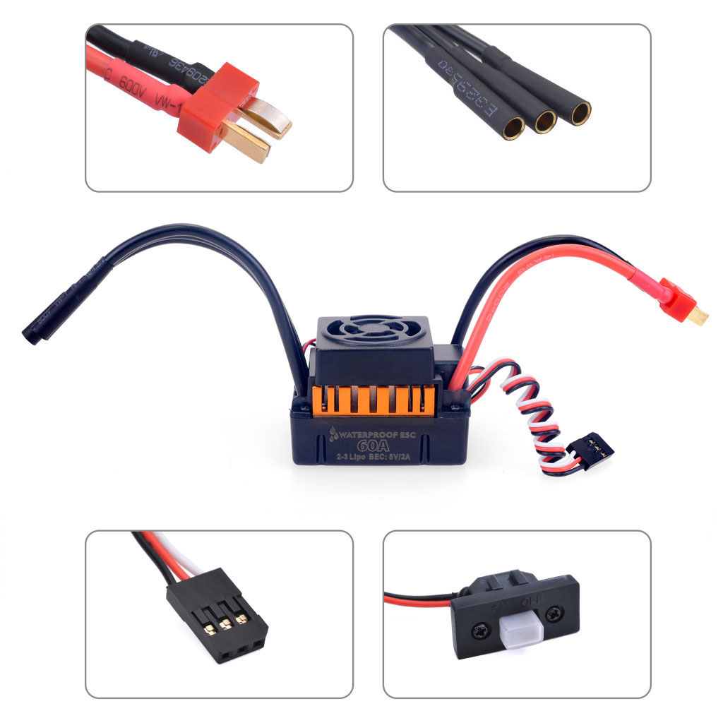 1/10 1/12 1/14 RC Part Waterpr - Esc Waterproof 60A review and price