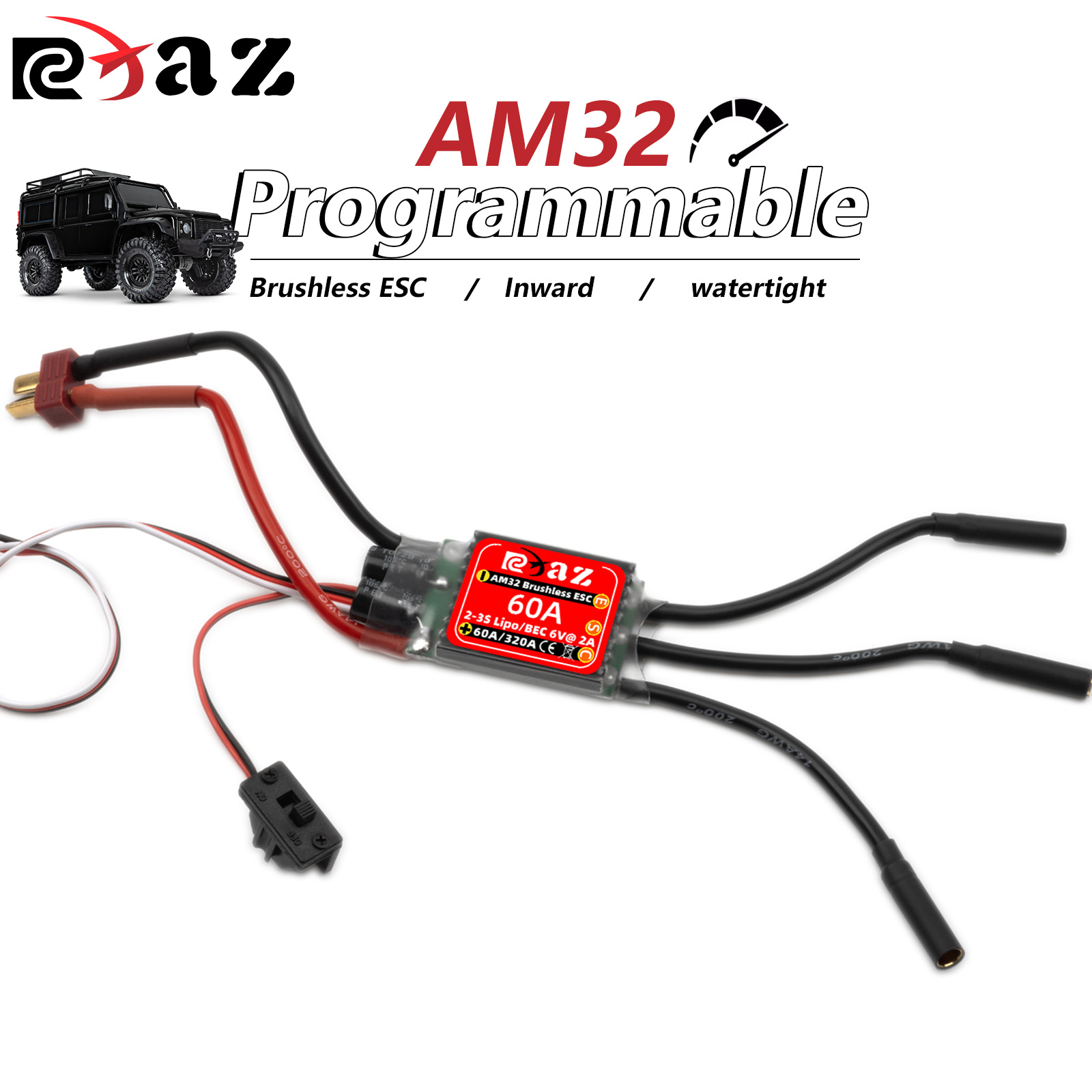 RCXAZ AM32 60A Brushless ESC E - Esc Waterproof 60A review and price